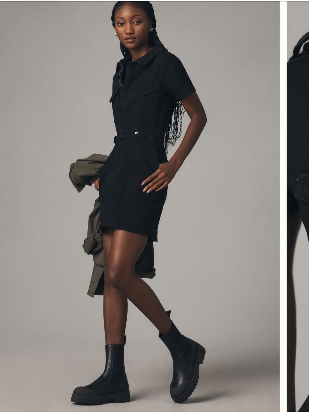 NWT Good America Dress for Success Mini Dress - XS - Black